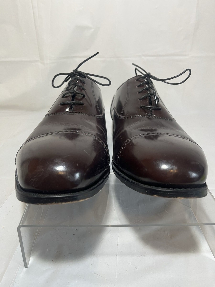 Florsheim Mens Lexington Burgundy Leather Cap Toe Shoes  display picture 1