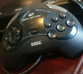 sega saturn model 2 console retro collectable with x men children of atom game