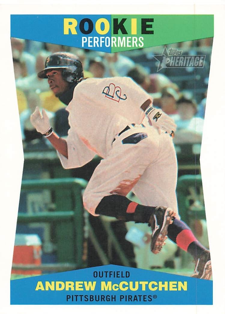 ANDREW MCCUTCHEN 2009 TOPPS HERITAGE ROOKIE PERFORMERS BASEBALL RP 03