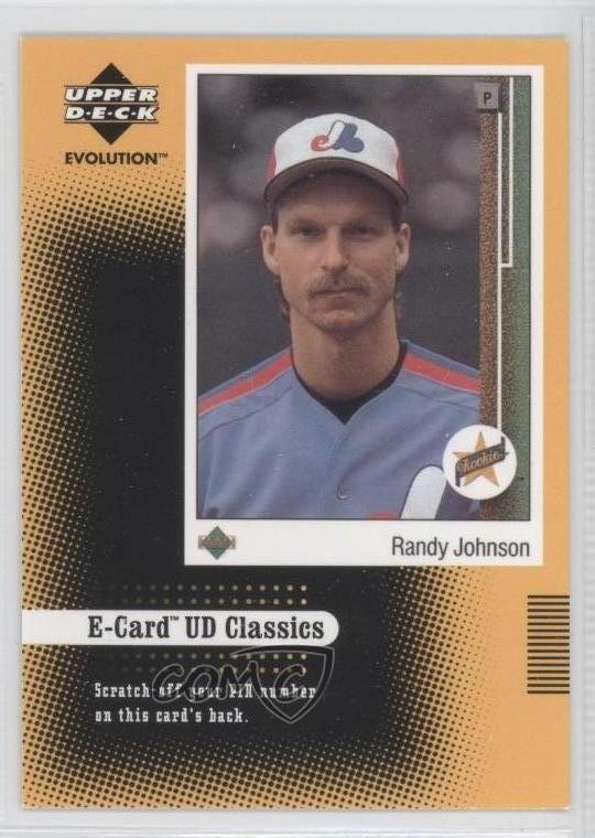 2001 Upper Deck Evolution E-Card Classics Scratched Randy Johnson #EC3 HOF 0a1