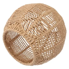 Wicker Lamp Shade for Hanging Lamp,Woven Pendant Lamp Shade Rattan Light Fixt...