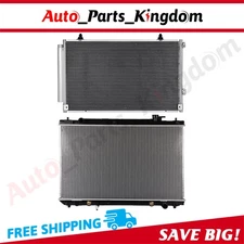 Aluminum Radiator & AC Condenser Cooling Kit For 01-07 Toyota Highlander 2.4L