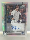 2025 Topps Chrome Rookie Autographs Ben Rice #RA-BR Refractor /499 On Card Auto
