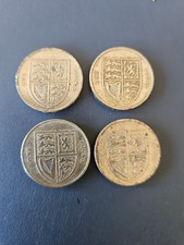 GB One Pound Coin 2009 to 2015 Royal Shield of Arms x4 Coins