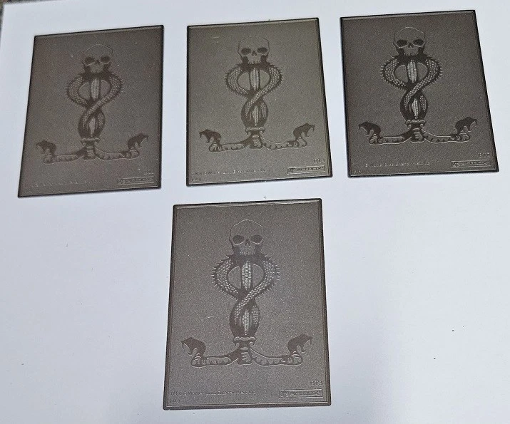 Harry Potter Half Blood Prince 2009 - 4 Card Set of Metal Box Topper Cards - Image 2 of 2