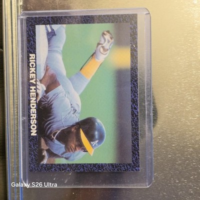 *EXTREMELY RARE* RICKEY HENDERSON BLUE BORDER MINT HOF REVERSE BACK