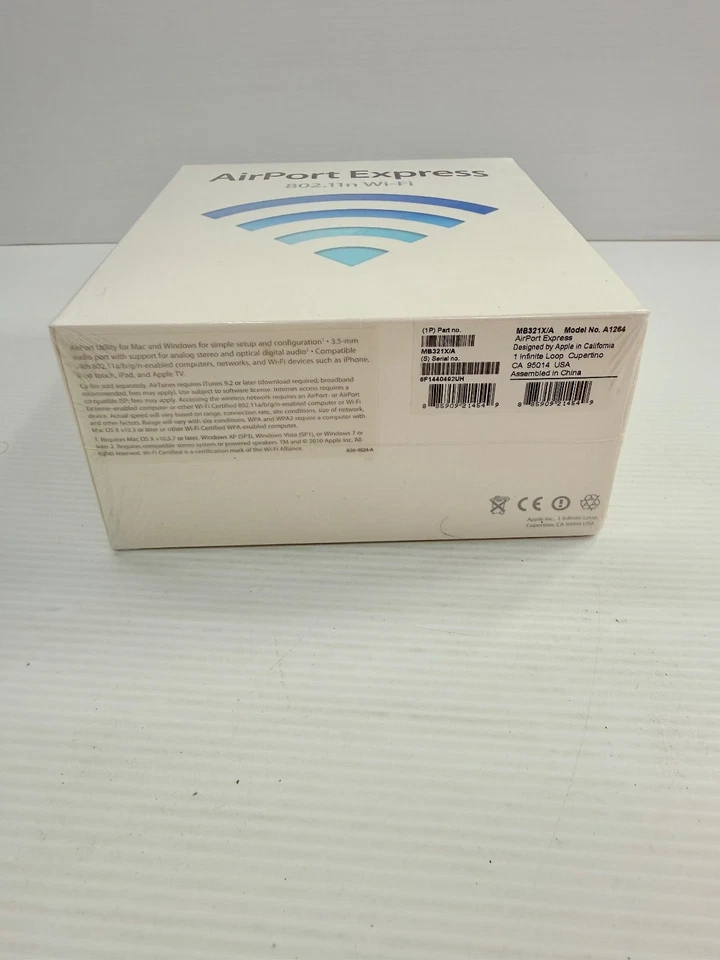Apple AirPort Express A1264 802.11n Wi-Fi Base Station MB3212X/A New Sealed - Image 4 of 4