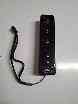 Nintendo Wii [RVL-036] Motion Plus Black Remote Controller with Wrist Strap