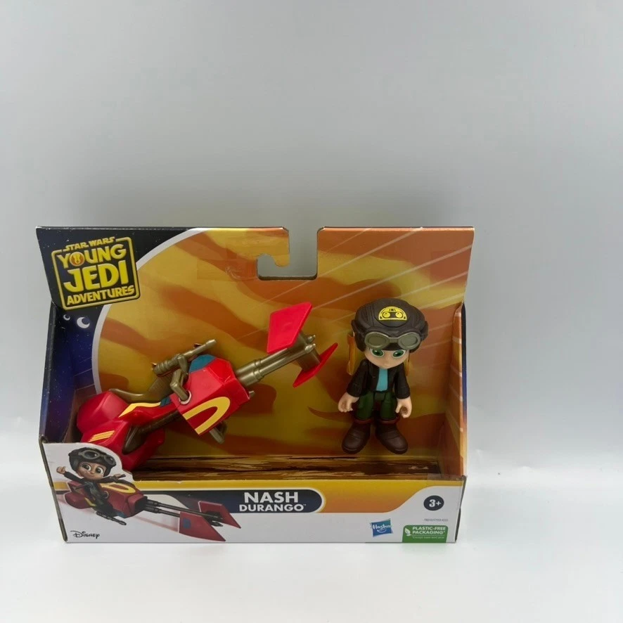 Boneco Star Wars Young Jedi Adventures Speeder Bike conjunto com 3 (Kai Nash Lys) - Imagem 4 de 4
