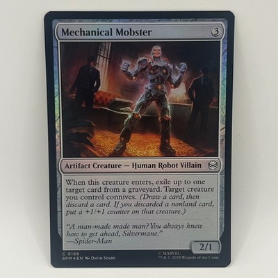 Magic MTG Spiderman Foil Mechanical Mobster C0168 NM/NP