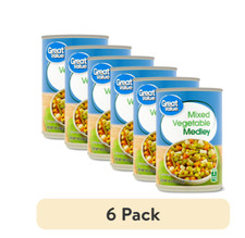  6 pack Great Value Mixed Vegetable Medley, Canned Mixed Vegetables, 14.5 oz