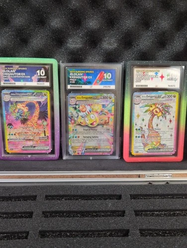 2024 Pokemon Surging Sparks Exeggutor Bundle 3 Ace Graded 10 2 Guards Included