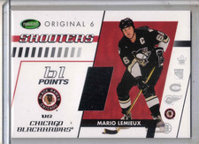 2002-03 Parkhurst Original 6 hockey Mario Lemieux Shooters jersey card PENGUINS
