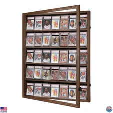 VERANI Baseball Display Case - 35 Graded Sports Card Frame - Holds Cards with UV