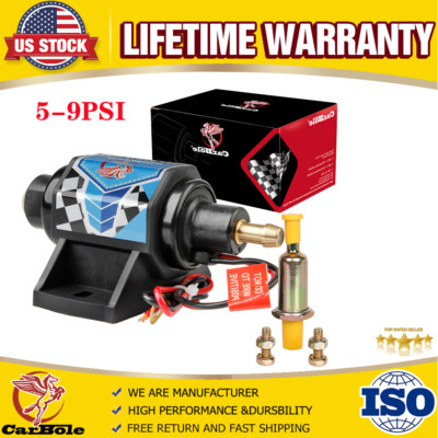 Universal 3/8 Micro 12V Fuel Pump Electric Gas Diesel Inline Low Pressure 5-9PSI