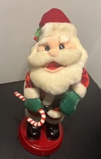 Rare Gemmy Santa Animated Dancing "Are you ready for this?" Works, spins, sings