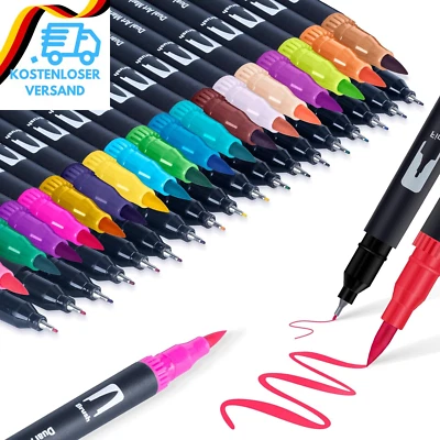 APOGO Mandala Stifte Malstifte Für Erwachsene: 36 Faserstifte Bullet Journal Für