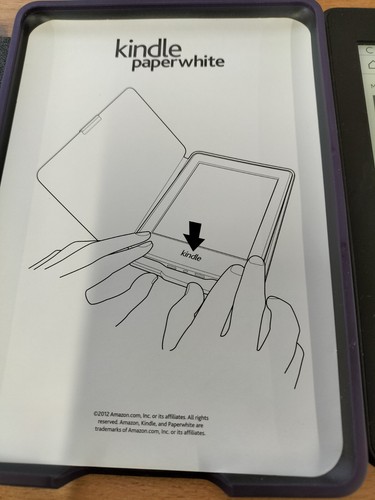 Amazon Kindle Paperwhite 7th Gen DP75SDI Black in Purple Kindle Case Bundle- GWC - Picture 4 of 4