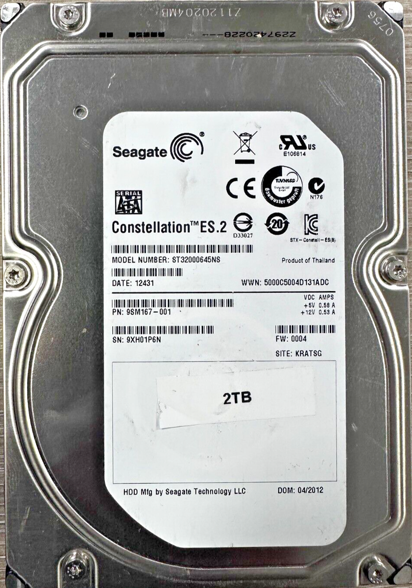 Seagate ST32000645NS（3.5インチ HDD 2TB） Seagate BarraCuda, 2 To, Disque dur interne HDD – 3,5