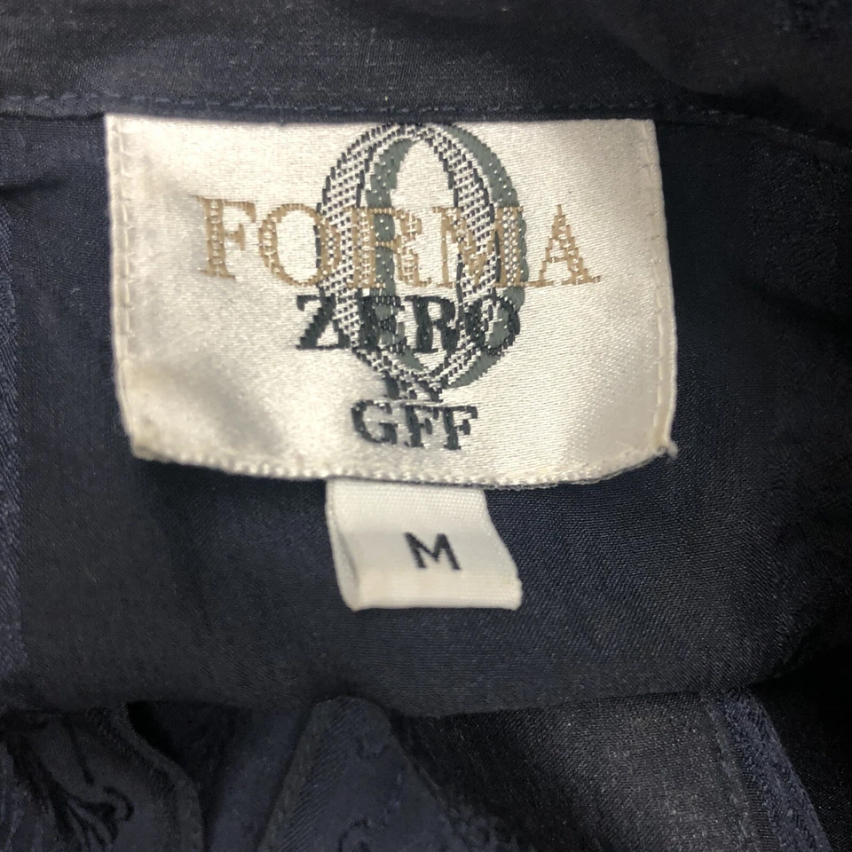 Рубашка на пуговицах Forma Zero от GFF блузка полупрозрачные шелковые панели цветочный узор M Италия - Изображение 4 из 4