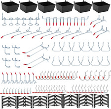 148PCS Pegboard Accessories Organizer Kit, Pegboard Bins, Pegboard Set for Tools