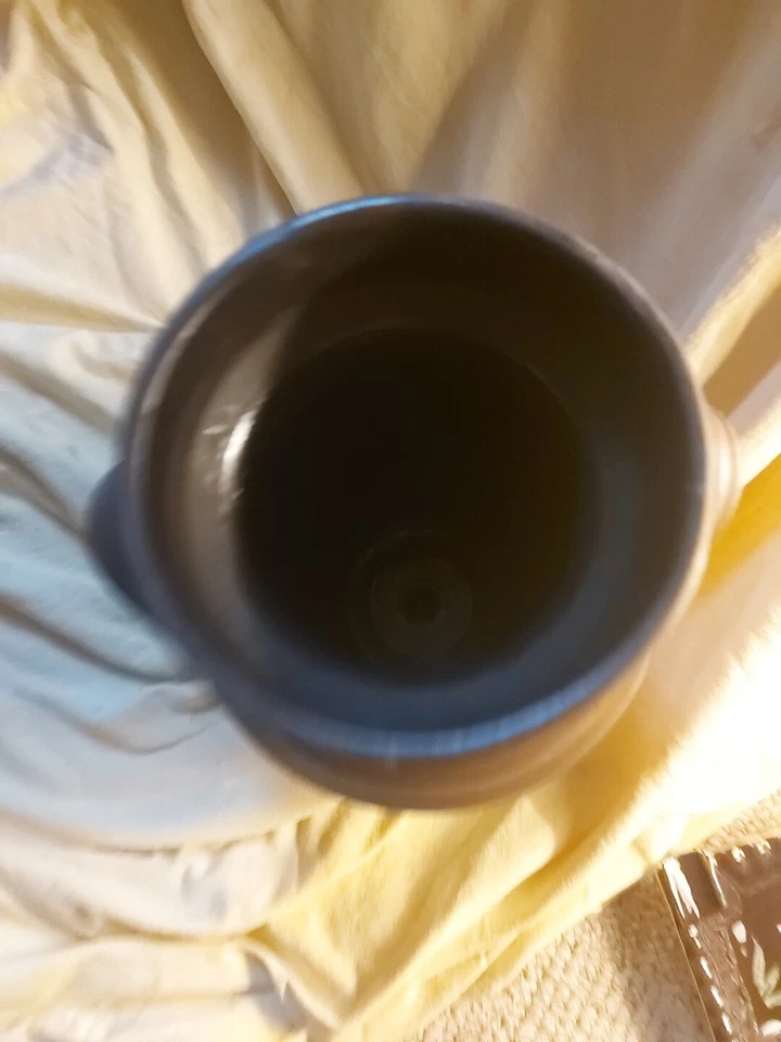 Ton Vase Krug Getöpfert Braun - Bild 3 von 3