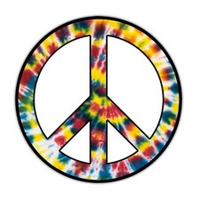 Peace Sign Tie Dye Sticker Decal