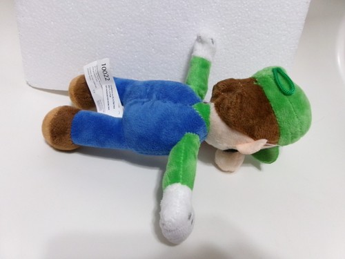 FIGURA DE PELUCHE SUPER MARIO OFICIAL NINTENDO 8" LUIGI - Imagen 6 de 8