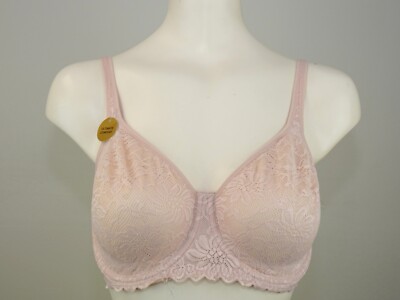 Wacoal 851334# Soft Sense Mid Coverage Unlined Underwire Bra US Size 34 DDD