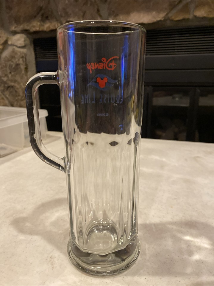 Disney Cruise Line Clear 9” Beer Stein Mug 20oz Collectors Glass Cup eBay