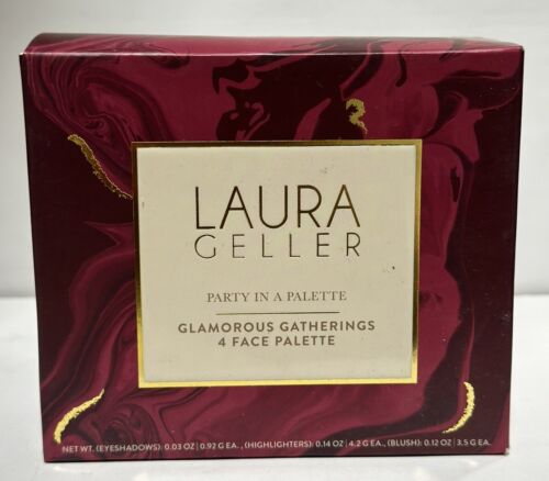 Laura Geller Party In A Palette GLAMOROUS GATHERINGS 4 Face Palette Set
