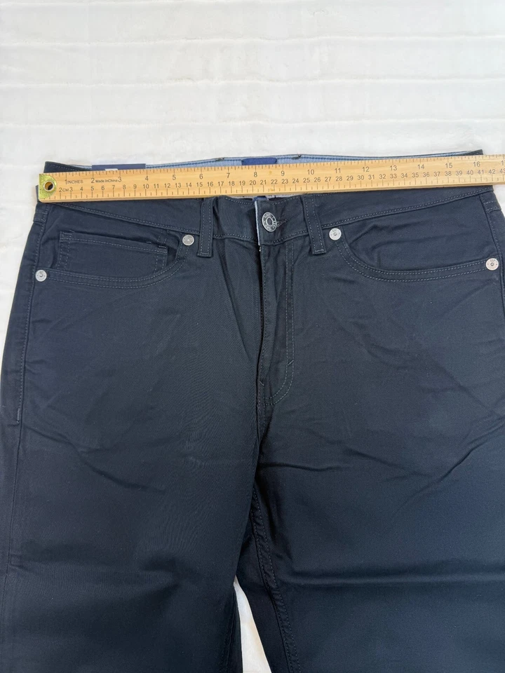 Pantalones GAP Hombres 32x30 Negro Gaflex Elastizados Clásicos Calce Ajustado Pierna Recta Suave Nuevo Foto 4 de 4