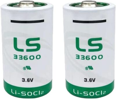 2X LS33600 Battery for SAFT LS33600 Size D 3.6V 17000mAh Primary Lithium Battery