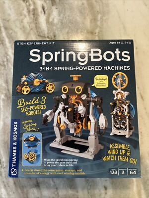 Spring Bots 3 in 1 Spring Powered Machines STEM Experiment Kit 550038