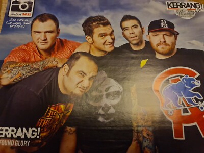 NEW FOUND GLORY / JEREMY MCKINNON A DAY TO REMEMBER A4 POSTER KERRANG MAGAZINE