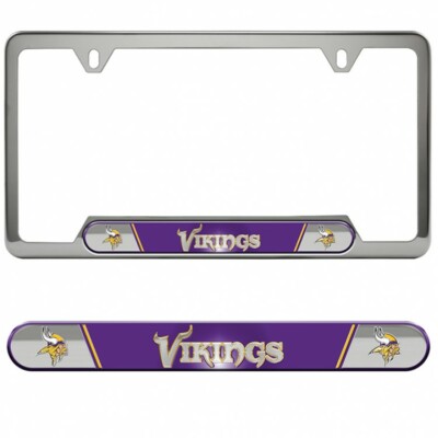 minnesota viking nfl football team logo premium stainless license