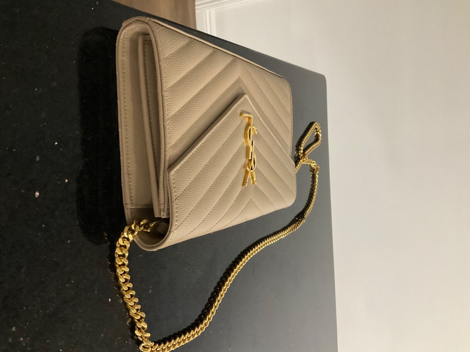 YSL Envelope Flap Wallet on Chain - image 9