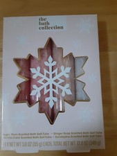 The Bath Collection 4 Bath Salt Tubes   NEW IN BOX