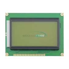 12864 5V LCD Display Module 128x64 Dots Graphic Matrix Yellow green Backlight