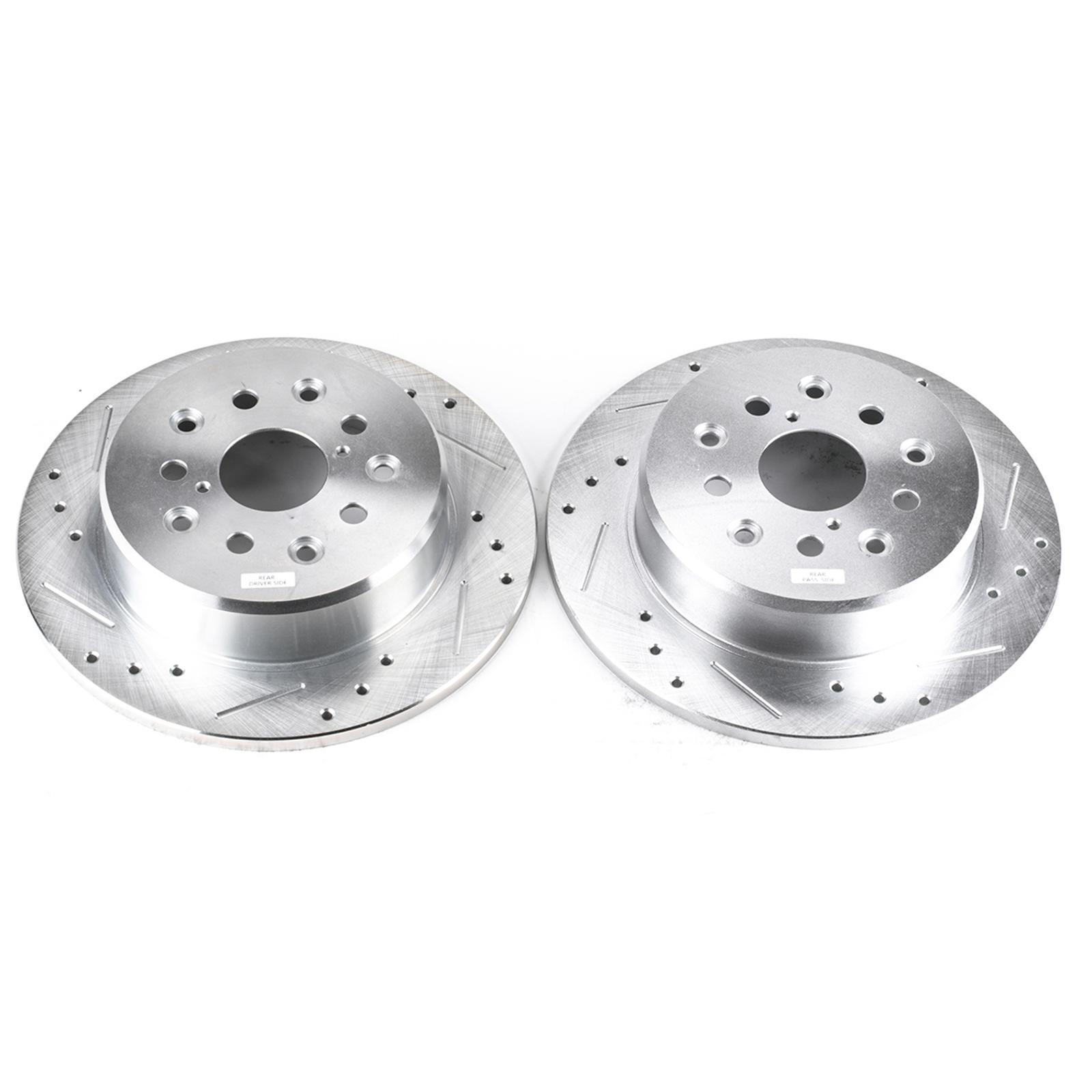 Power Stop JBR739XPR Drilled & Slotted Rear Rotor Set for GS300/GS400