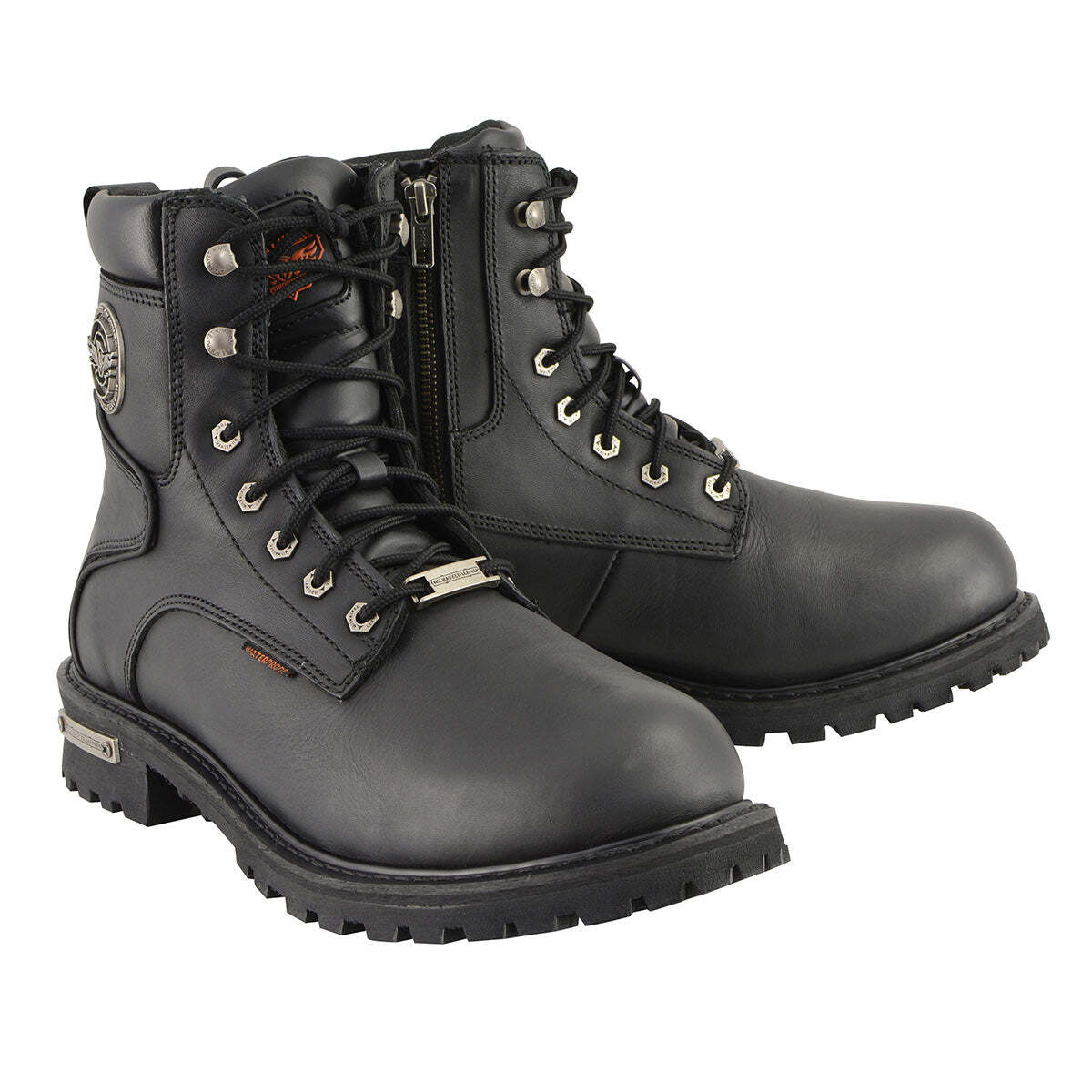 Milwaukee Leather 9096 Men Leather Logger Waterproof Motorcycle Boots Size US 13 Milwaukee Leather Men main image 2