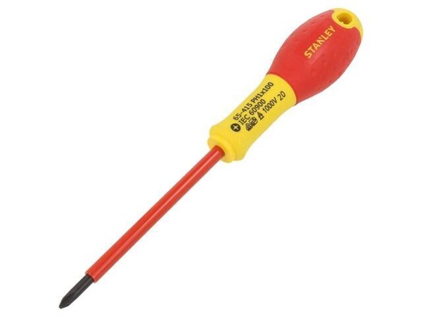 0-65-415 Schraubendreher Phillips Isoliert PH1 Serie: Fatmax® 100Mm Stanley-image
