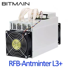 Bitmain Antminer L3+ APW 3+ Scrypt (LTC /DOGE) 504 MH/s W/ Power Supply