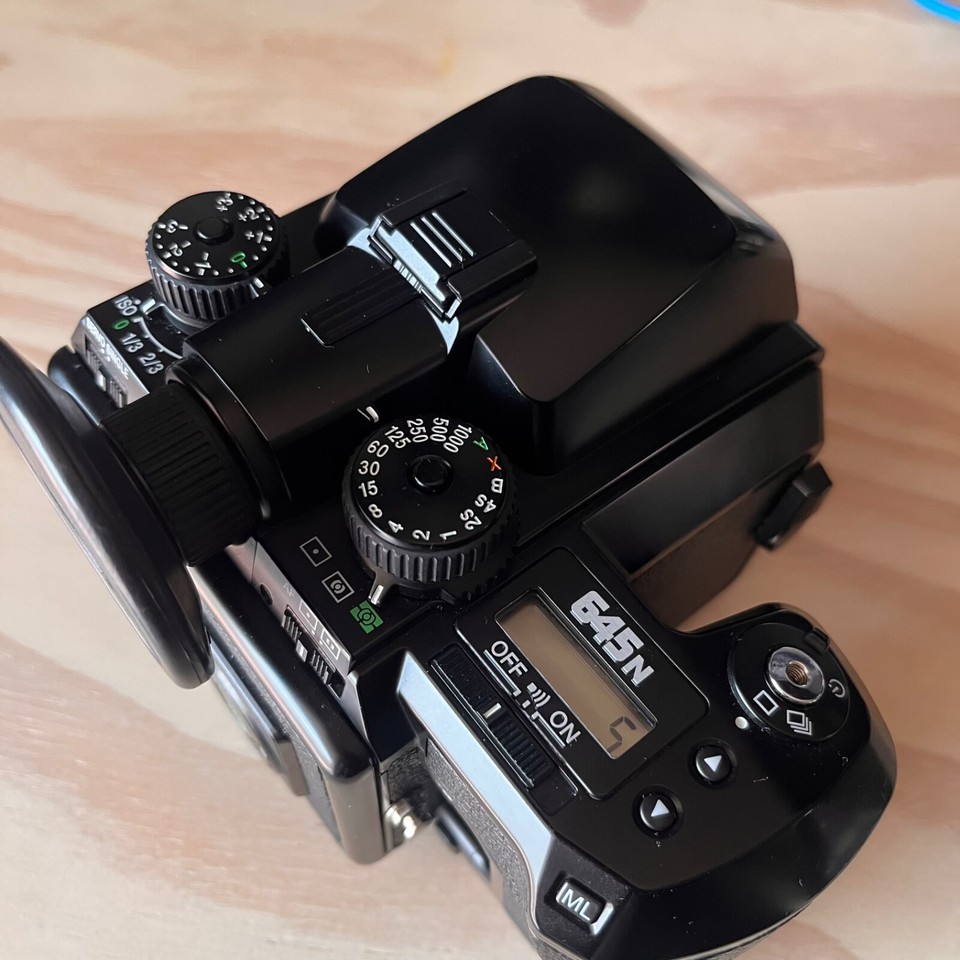 NearMINT Pentax 645N Medium Format Film Camera Body w/Cap, Strap & 120