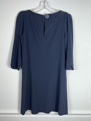 Claudie Pierlot Shift Dress Navy Minimalist 36 US 4 Nautical Old Money  Preppy | eBay