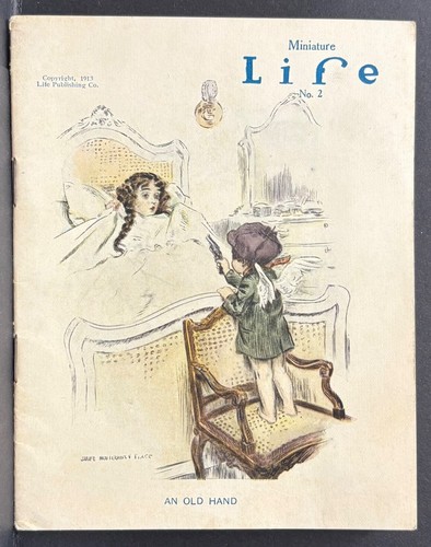 MINIATURE LIFE NO. 2 1913-WEEKLY MAGAZINE POEMS STORIES SIGNED ILLUSTRATION ART - Imagen 2 de 15