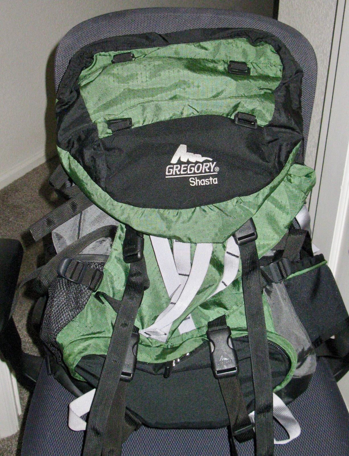 Gregory Shasta Mica Green / Black Backpack - Size: Small - Very Good Condition
