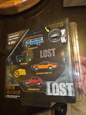 Greenlight Volkswagen Set 4x T2 Minibus 1971 + Beetle 1970 + Ford Bronco 1970 + Chevrolet Camaro Z28 1970 Lost 1:64 59040A