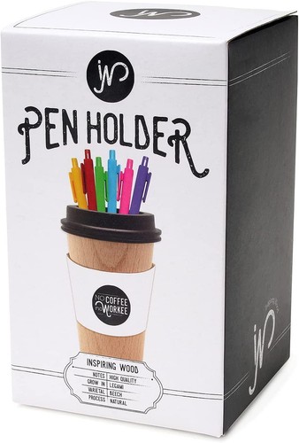 Legami Wooden Pen Holder American Coffee Mug No Workee High Quality Lovely Gift - Foto 2 di 2