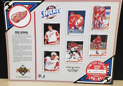 90-91 Upper Deck Commemorative Sheets DETROIT RED WINGS # 15235